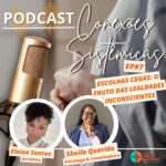 Capa do episódio 7 do podcast Conexões Sistêmicas, com Sheila Querido e Elaine Santos.